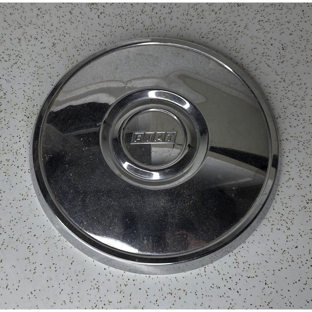 9" Fiat OEM Dog Dish Center Hub Cap Poverty Cap Wheel Cover Flat Vintage Fiat